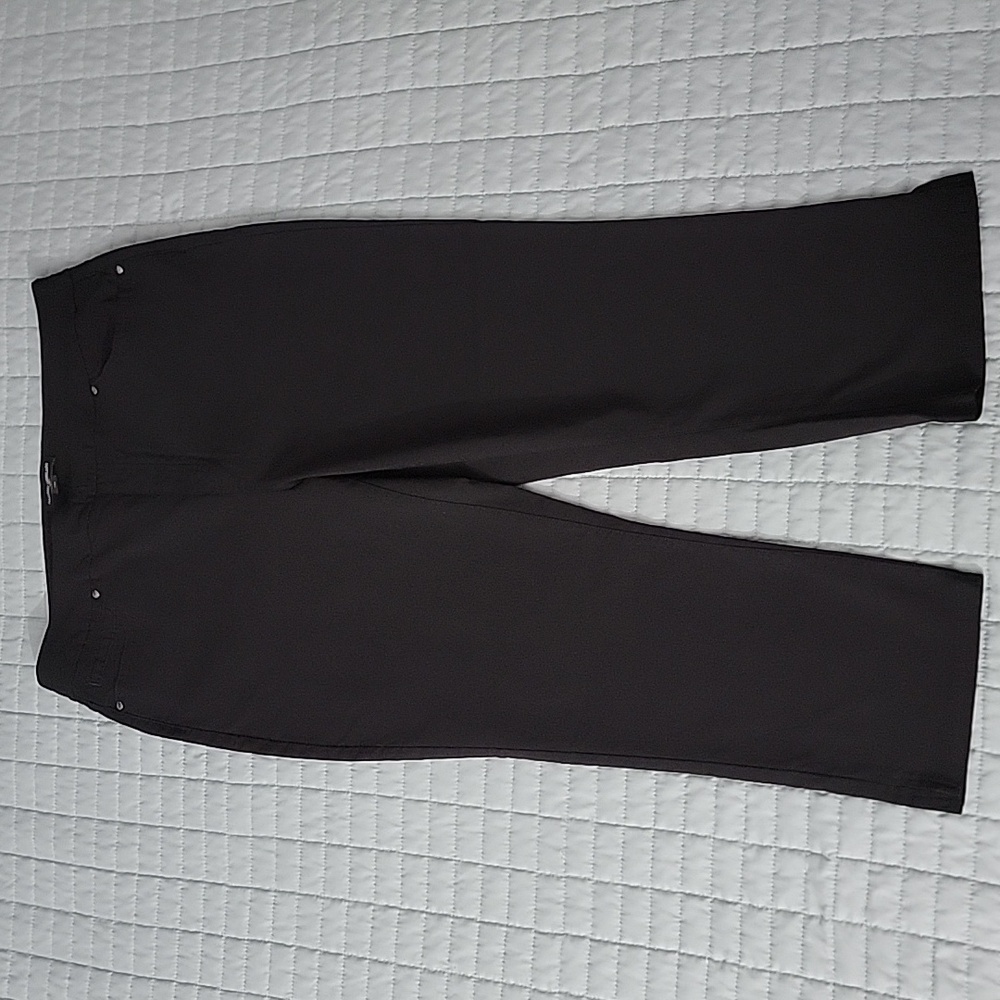 Mario Serrani Italy Women's Black Ankle Stretch Pants Size L